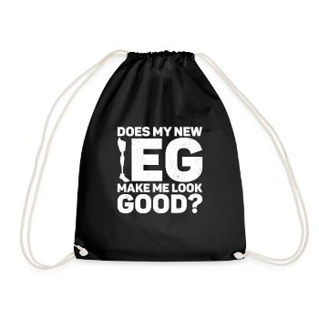 Amputation - Drawstring Bag - black - Front
