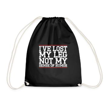 Amputation - Drawstring Bag - black - Front