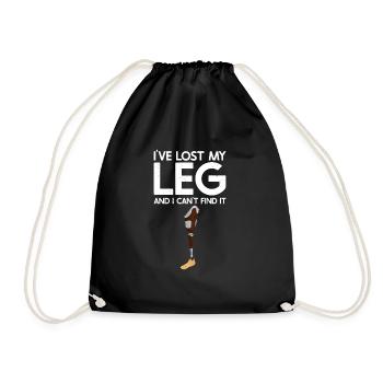 Amputation - Drawstring Bag - black - Front
