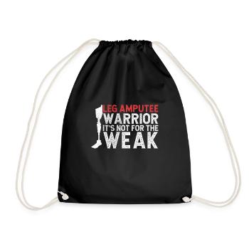 Amputation - Drawstring Bag - black - Front
