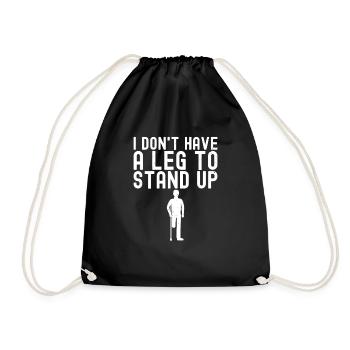 Amputation - Drawstring Bag - black - Front