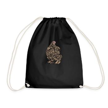 Brahma Chicken I Chicken Poultry Motif pour - Sac de sport léger - noir - Devant