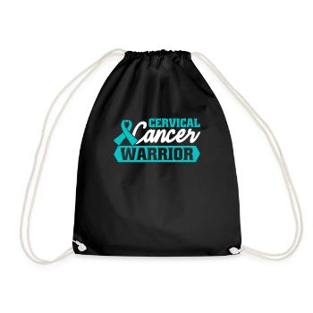 Guerriers du cancer du col de l’utérus. Sensibilisation à l' - Sac de sport léger - noir - Devant