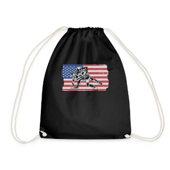 Lutte américaine. Lutte - Sac de sport léger - noir - Devant