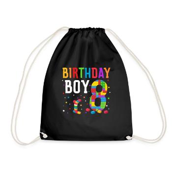 Blocs de construction enfant anniversaire 14 ans - Sac de sport léger - noir - Devant