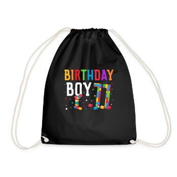 Blocs de construction enfant anniversaire 10 ans - Sac de sport léger - noir - Devant