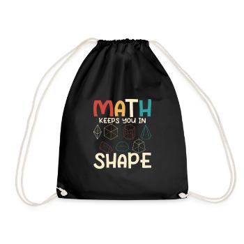 Les mathématiques vous gardent en forme Formation des professeurs de mathématiques - Sac de sport léger - noir - Devant