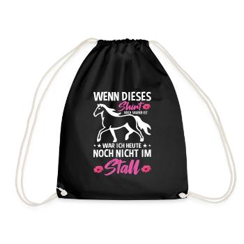 Wenn Dieses Shirt Noch Sauber Ist War Ich Heute - Turnbeutel - Schwarz - Vorne