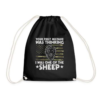 Sarcastic quote that spoke and people - Drawstring Bag - black - Front