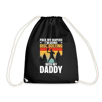 Grandpa Pickleball Paddle - Drawstring Bag - black - Front