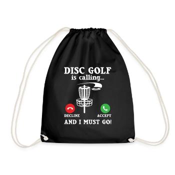 Disque de golf Frisbee - Sac de sport léger - noir - Devant