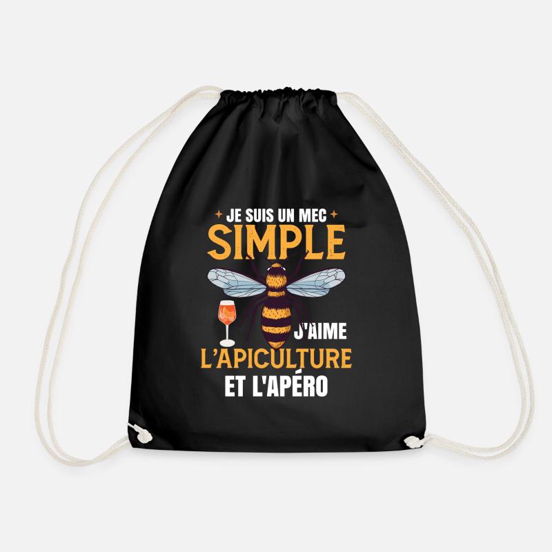 L'Apiculture Et L'Apéro - Sac de sport léger - noir