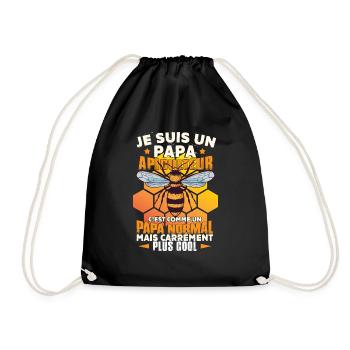 Papa Apiculteur Apiculture - Sac de sport léger - noir - Devant