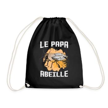 Le Papa Abeille - Sac de sport léger - noir - Devant