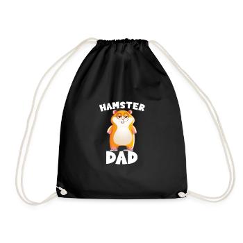 Hamster Dad - Drawstring Bag - black - Front