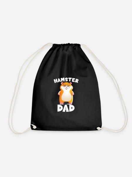 Hamster Dad - Turnbeutel - Schwarz