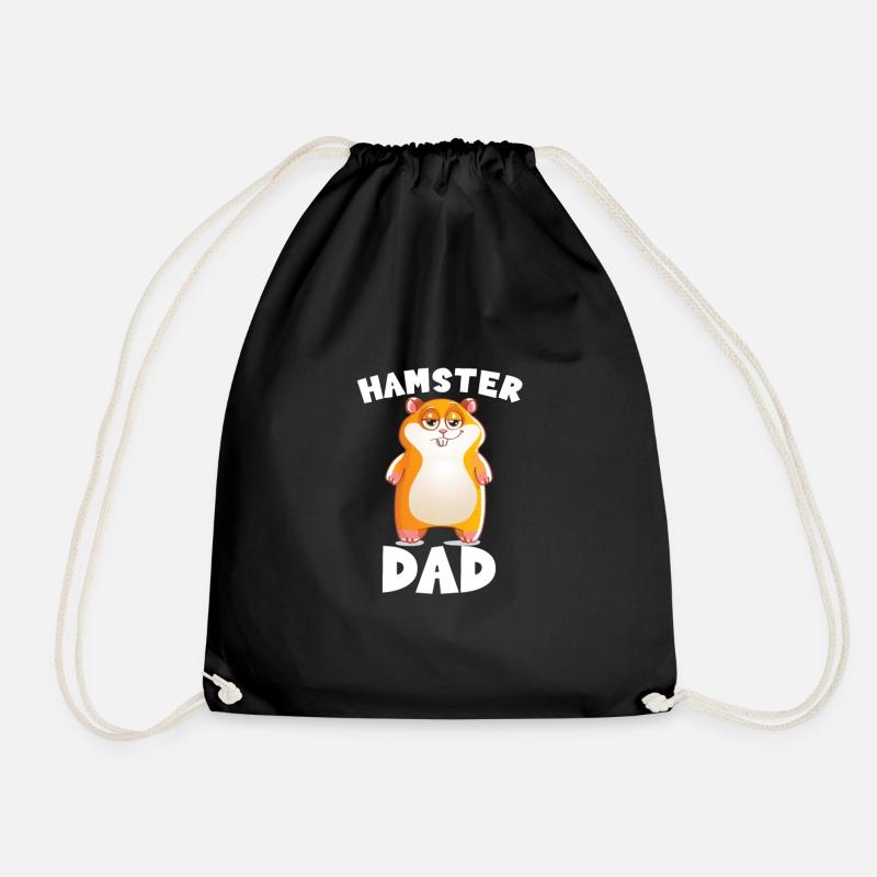 Hamster Dad - Turnbeutel - Schwarz