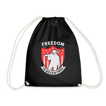 LA LIBERTÉ N’EST JAMAIS LIBRE - Sac de sport léger - noir - Devant