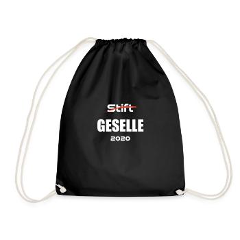 Geselle Gesellenprüfung Ausbildung Lustiges - Turnbeutel - Schwarz - Vorne
