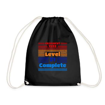 1993 27 ans anniversaire Gaming Gamer Gamer Gaming - Sac de sport léger - noir - Devant