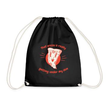 Cette pizza me met vraiment sous la peau drôle - Sac de sport léger - noir - Devant