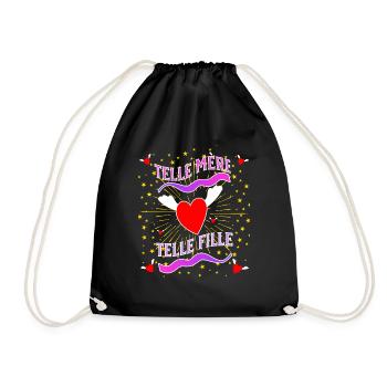 telle mère - Sac de sport léger - noir - Devant