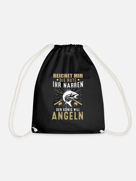 Angeln - Turnbeutel - Schwarz