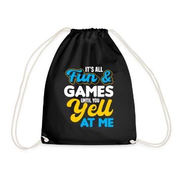 Tout est amusant - Sac de sport léger - noir - Devant