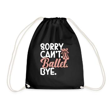 Ballet - Drawstring Bag - black - Front