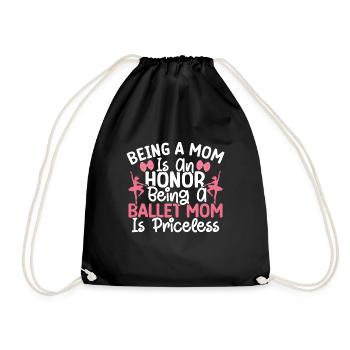 Ballet - Drawstring Bag - black - Front