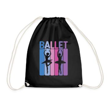 Ballet - Drawstring Bag - black - Front