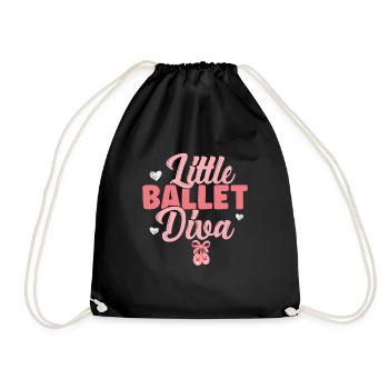 Ballet - Drawstring Bag - black - Front