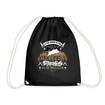Chasseur Cadeau Chasse Humour Homme Chasseur - Sac de sport léger - noir - Devant