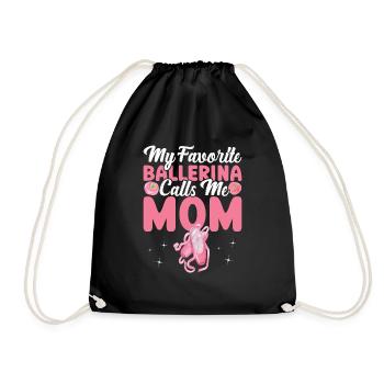 Ballet - Drawstring Bag - black - Front