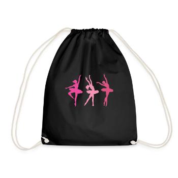 Ballet - Drawstring Bag - black - Front