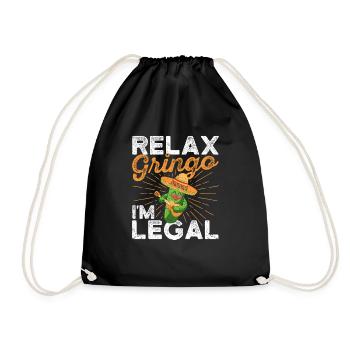 Détendez-vous Gringo Je suis légal Funny Pride - Sac de sport léger - noir - Devant