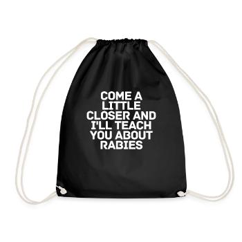 Humoristique Médecine vétérinaire Sarcastique - Sac de sport léger - noir - Devant