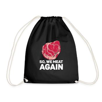 Steak - Drawstring Bag - black - Front