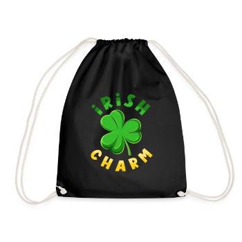 Irish Charm Celebrate Ireland St Patricks Day - Turnbeutel - Schwarz - Vorne