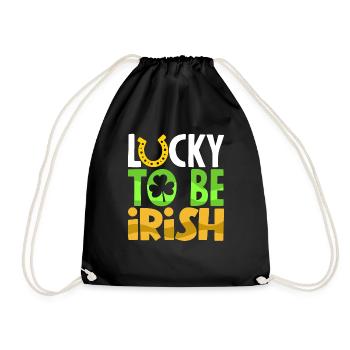 Lucky To Be Irish Celebrate Ireland St Patricks - Sac de sport léger - noir - Devant