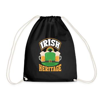 Le patrimoine irlandais célèbre la Saint-Patrick de l’Irlande - Sac de sport léger - noir - Devant