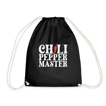 Chili-Pfeffer - Turnbeutel - Schwarz - Vorne