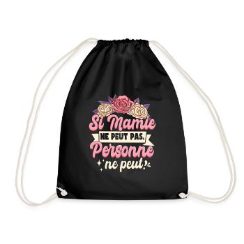 Mamou Mamie Grand-Mère Humour - Sac de sport léger - noir - Devant