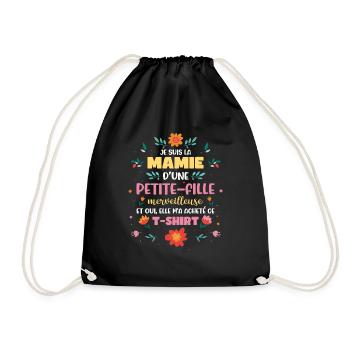 Mamie D'Une Petite-Fille - Sac de sport léger - noir - Devant