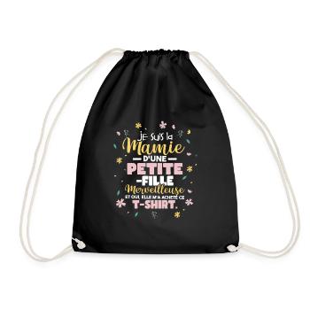 Je Suis La Mamie D'Une Petite Fille - Sac de sport léger - noir - Devant