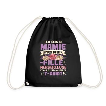 Grand-Mère Mamie Petite-Fille - Sac de sport léger - noir - Devant