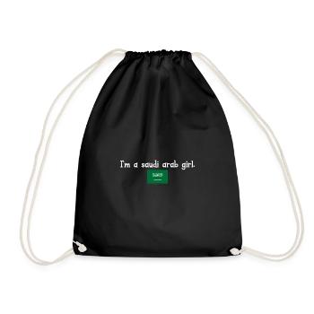 Je suis une fille arabe saoudienne - Sac de sport léger - noir - Devant