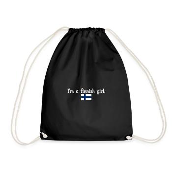 Je suis une fille finlandaise - Sac de sport léger - noir - Devant