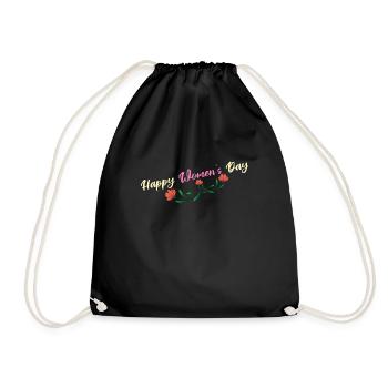 Journée internationale de la femme Bonne Journée de la femme Féminisme - Sac de sport léger - noir - Devant