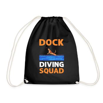 Dock dive cadre. Water Sports Dog Sport Dog Dock - Drawstring Bag - black - Front